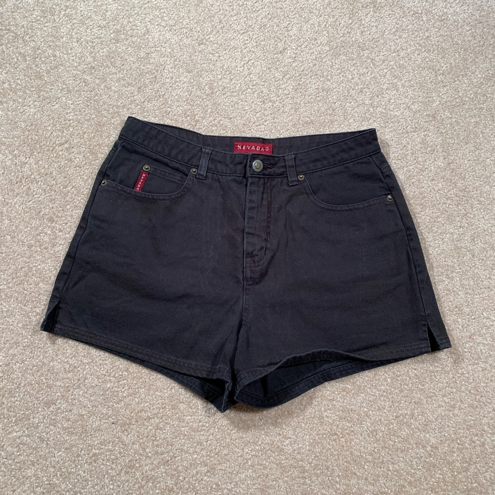 Vintage Black Nevada Denim Shorts